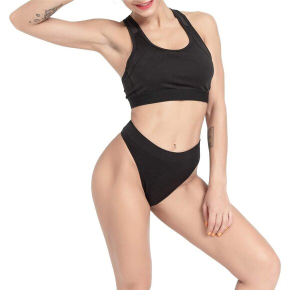 Women's Seamless Breathable Thong Panties 6 Pack Moisture Wicking - Picture 3 of 5